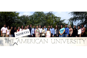 Students posing for a group photo during a Center for North American Studies Summer Institute.